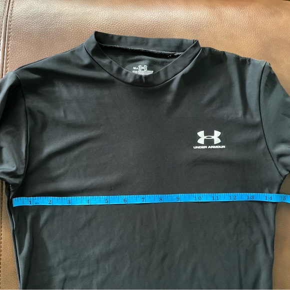 UNDER ARMOUR Active Fitted Long Sleeve Tee Shirt Youth Size Large Black - Picture 5 of 9